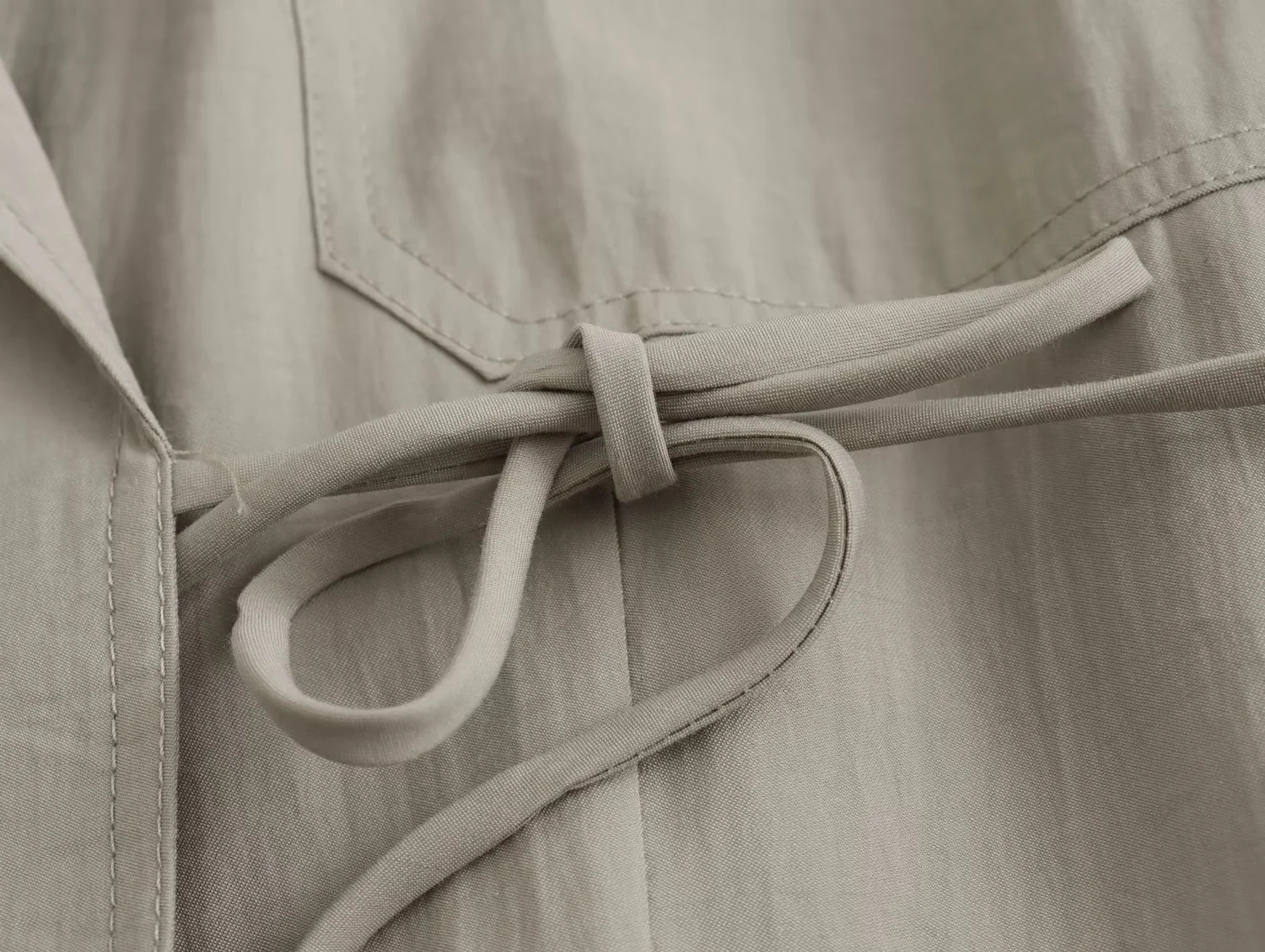 Fashion White Polyester Lapel Lace-up Jacket,Coat-Jacket