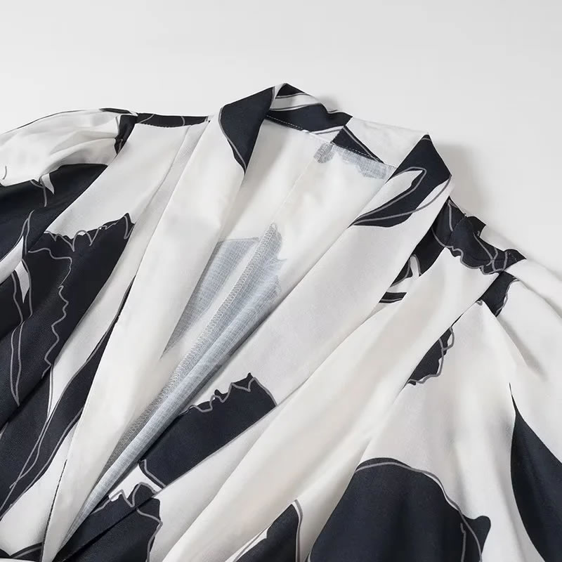 Fashion Color Polyester Painted Strap Long Sleeve Jacket,Coat-Jacket