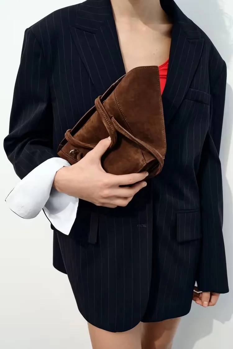 Fashion Black Polyester Lapel Pocket Blazer,Suits