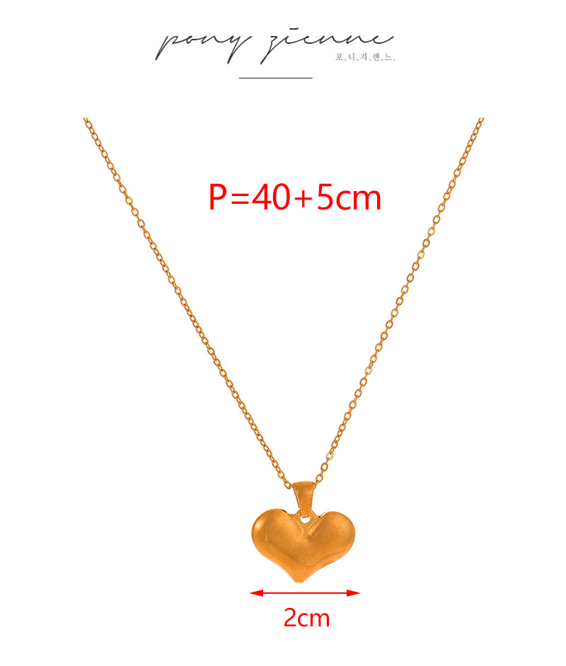 Fashion Golden 1 Titanium Steel Love Pendant Necklace,Necklaces