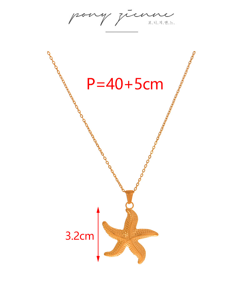 Fashion Golden 3 Titanium Steel Butterfly Pendant Necklace,Necklaces