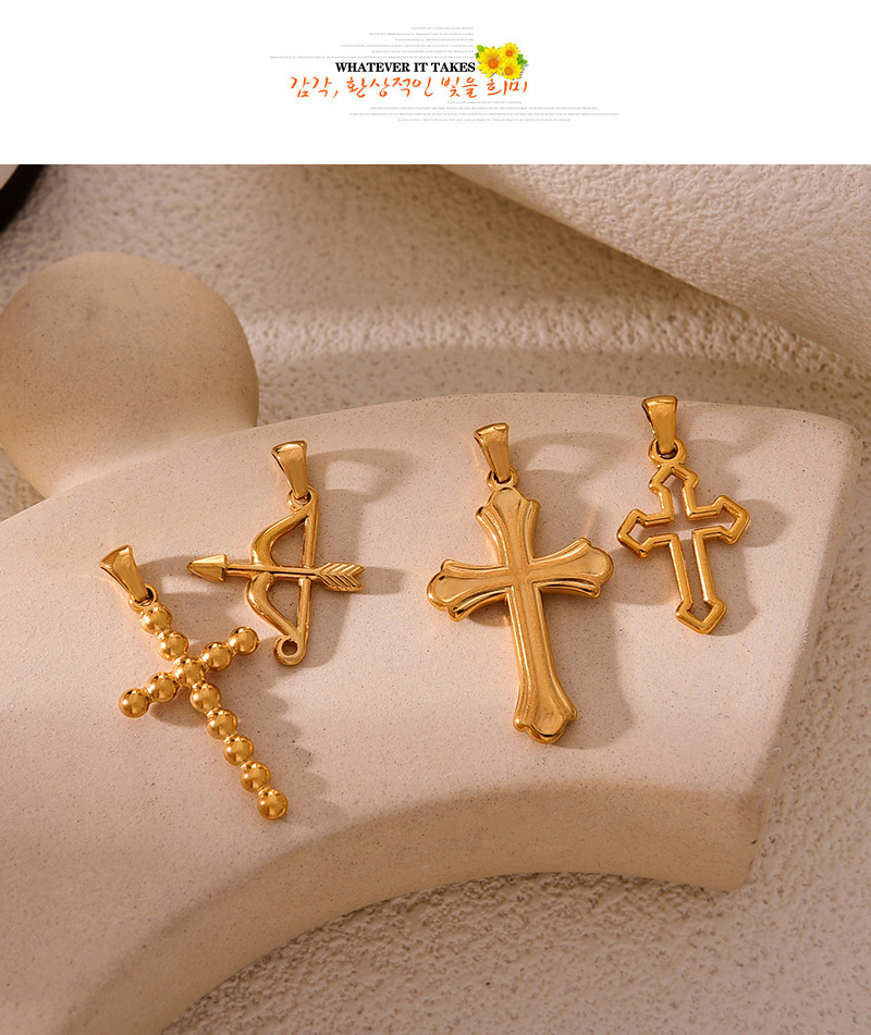 Fashion Golden 1 Titanium Steel Bhikkhu Arrow Pendant Accessories,Jewelry Findings & Components