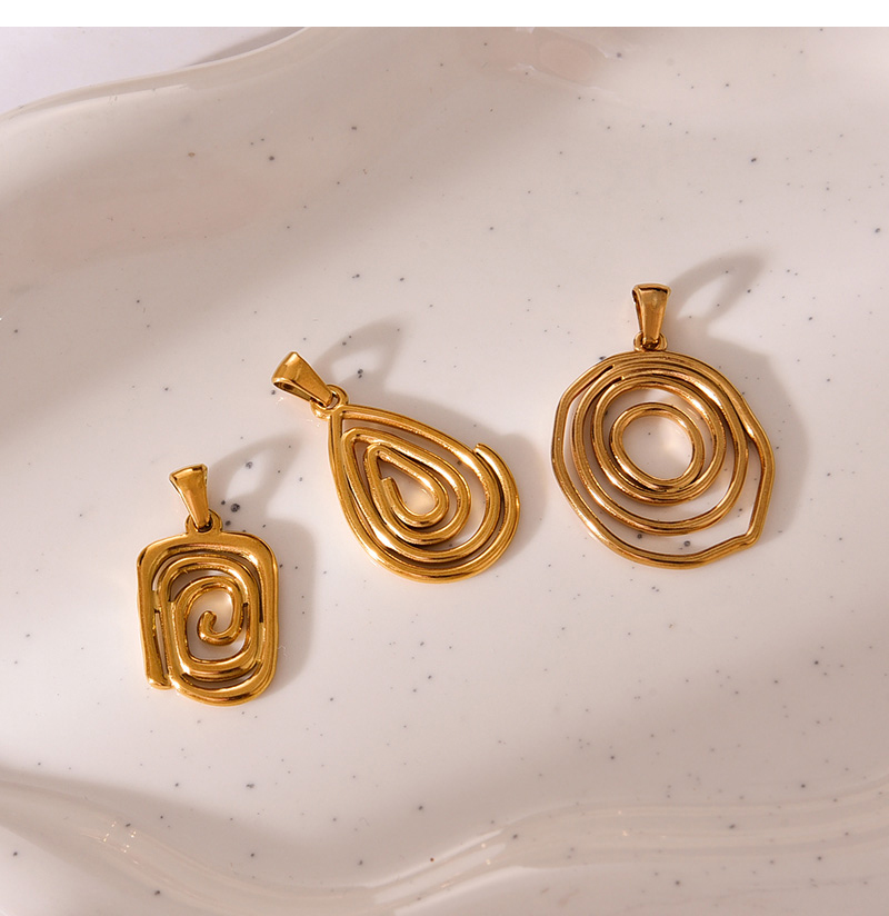 Fashion Golden 1 Titanium Steel Irregular Water Drop Pendant Accessories,Jewelry Findings & Components