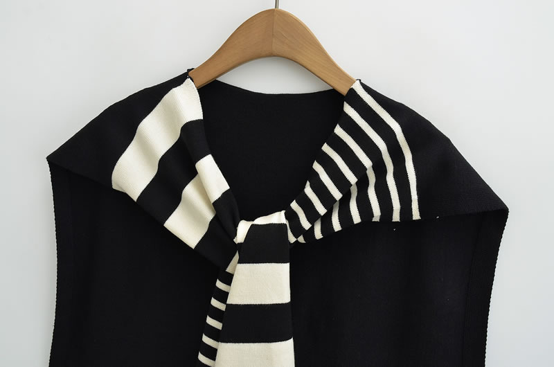 Fashion Khaki Striped Knitted Shawl,knitting Wool Scaves