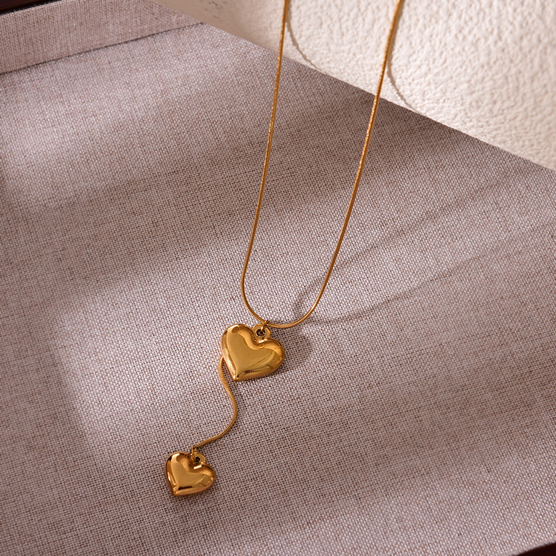 Fashion Gold Titanium Steel Love Pendant Necklace,Necklaces