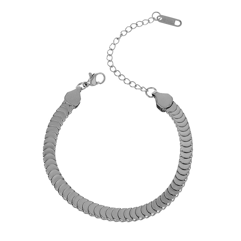 Fashion Silver Titanium Steel Geometric Bracelet,Bracelets