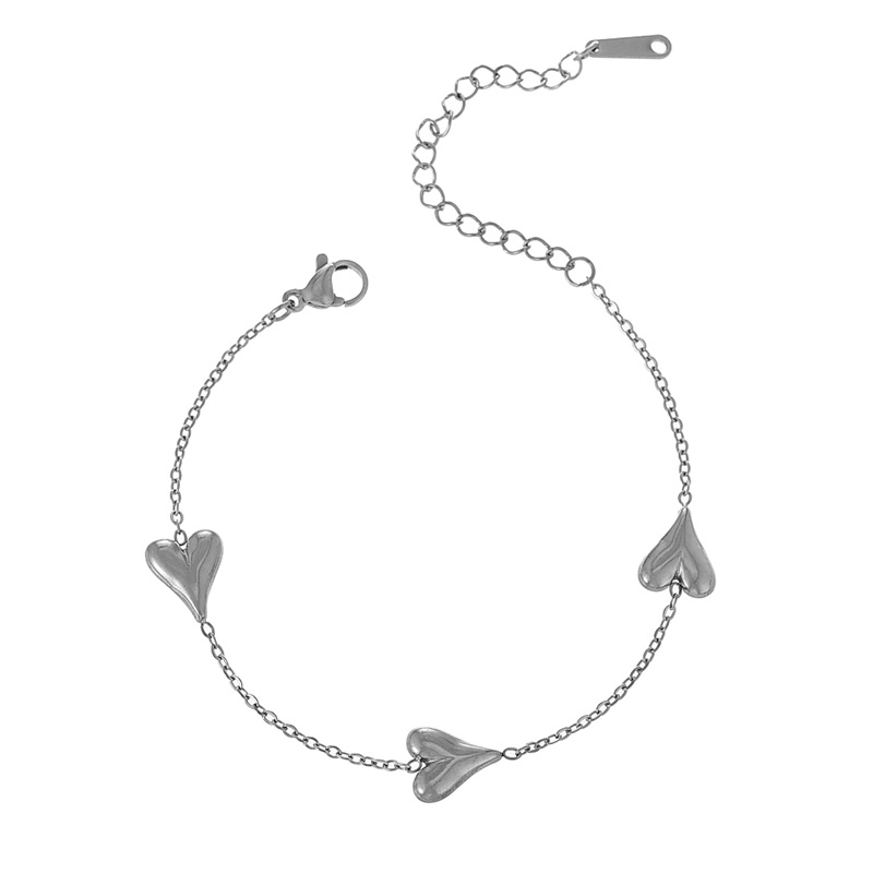 Fashion Silver Titanium Steel Love Bracelet,Bracelets