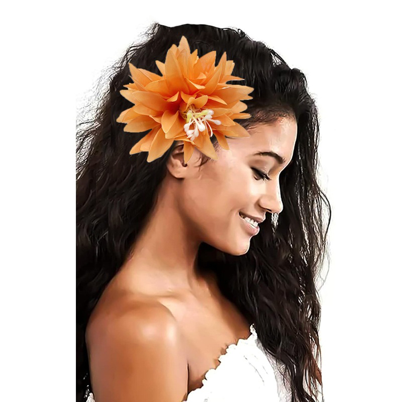 Fashion 4 Orange Simulated Flower Hairpin,Hairpins