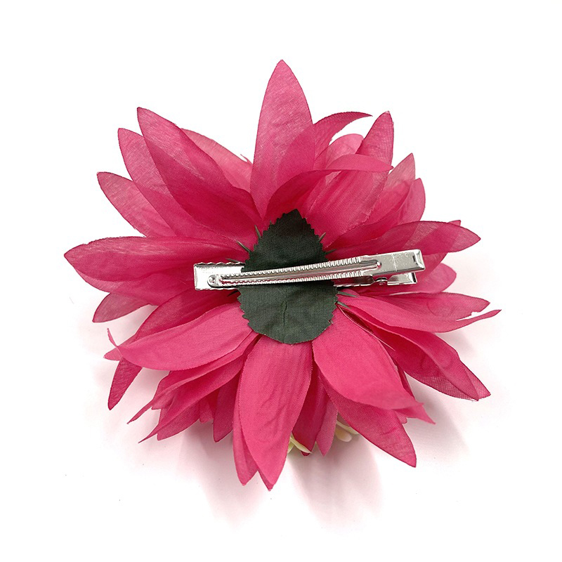 Fashion 7 Deep Red Simulated Flower Hairpin,Hairpins