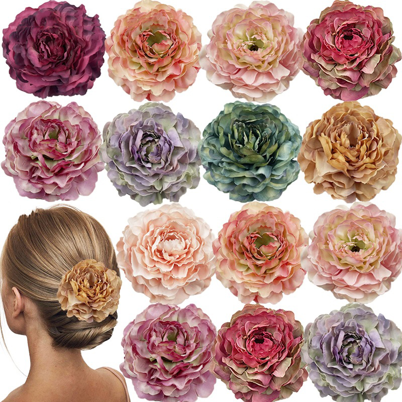 Fashion 10 Purple Simulated Flower Hairpin,Hairpins