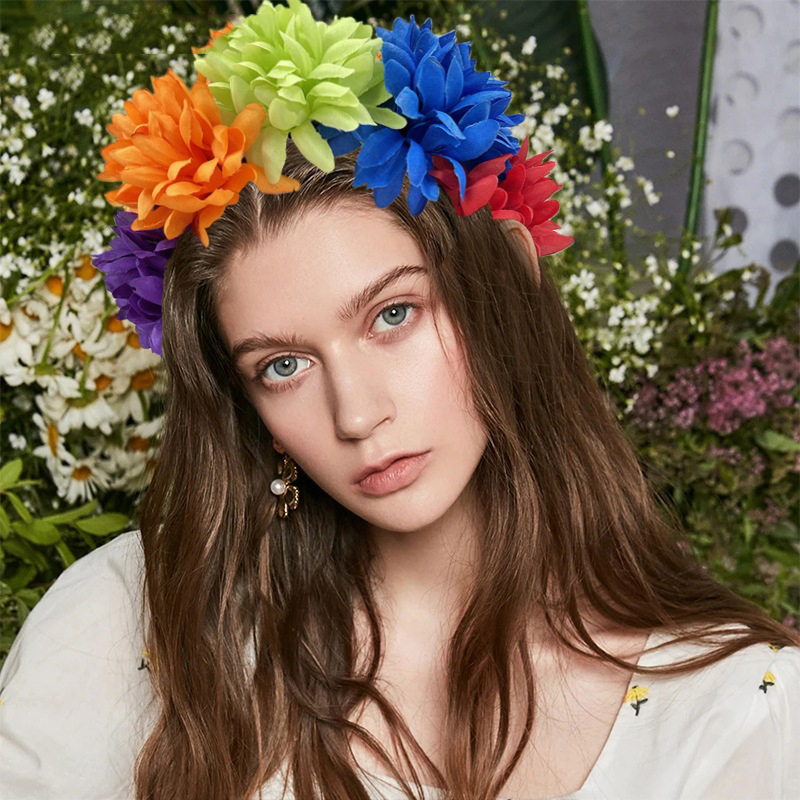 Fashion 1 Color Simulated Flower Headband,Head Band