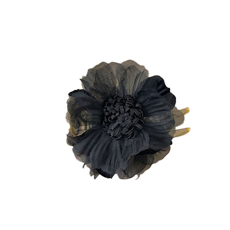 Fashion Black Lace Three-dimensional Flower Gripper,Hair Claws