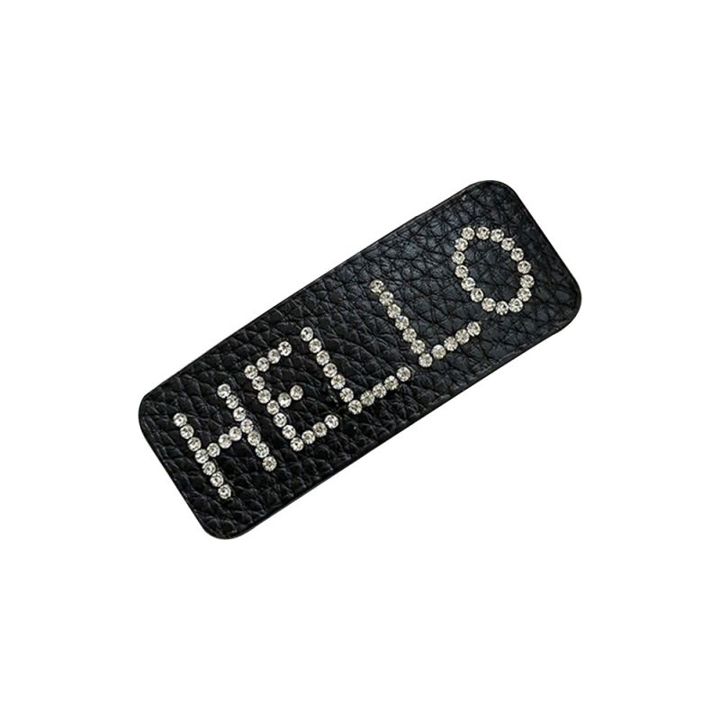 Fashion Square-letter Rhinestone Letter Hairpin,Hairpins