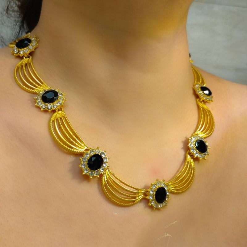 Fashion A Set Of Offers Geometric Diamond Oval Necklace And Earrings Set,Jewelry Sets