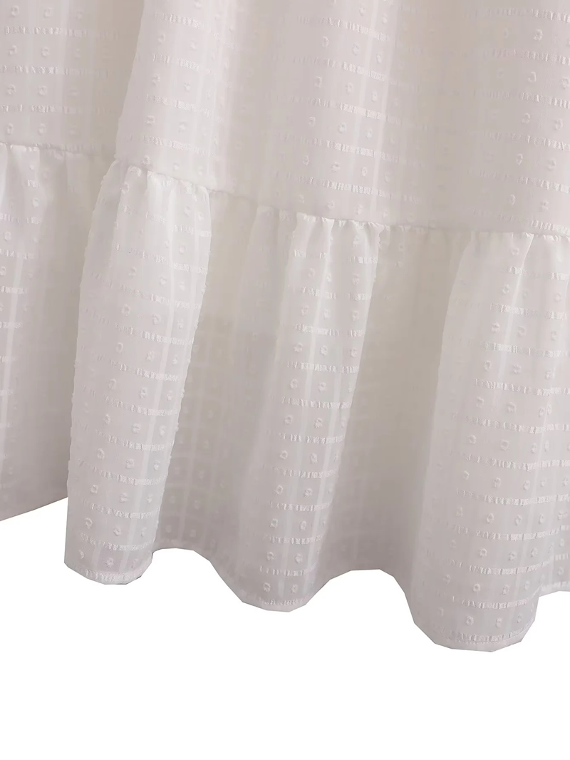Fashion Beige Chiffon Texture Long Skirt,Long Dress