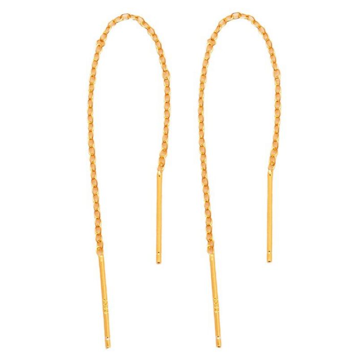Fashion Silver (pair) Chain Ear Wire,925 Silver Earrings