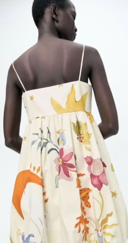 Fashion Color Woven Printed Slip Skirt,Mini & Short Dresses