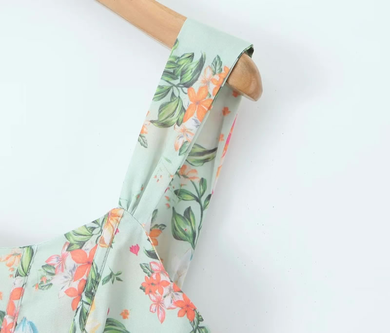 Fashion Color Polyester Printed Long Skirt,Long Dress
