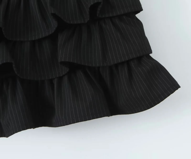 Fashion Black Polyester Layered Skirt,Skirts