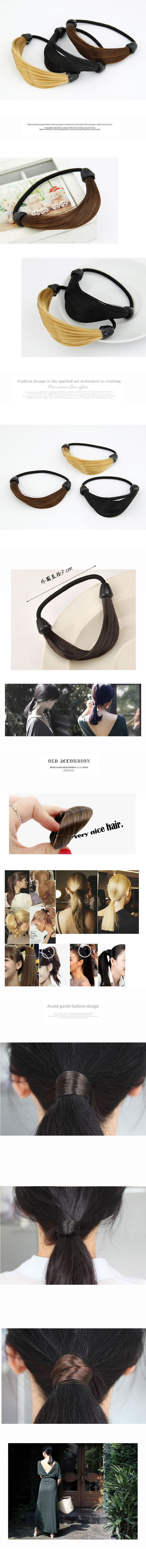 Cardboard Brown Personality Elastic Design Hair Wigs,Wigs