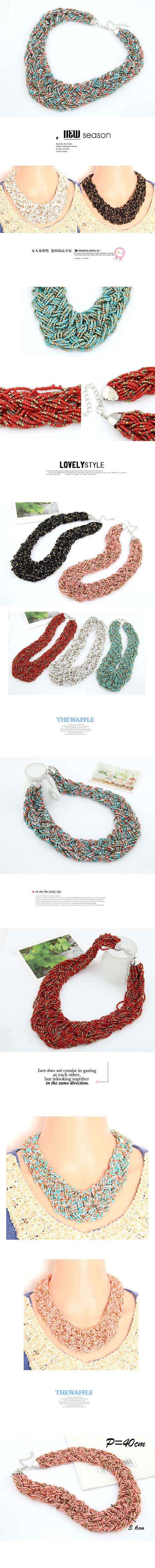 Sweet Multicolour Handmade Bead,Bib Necklaces