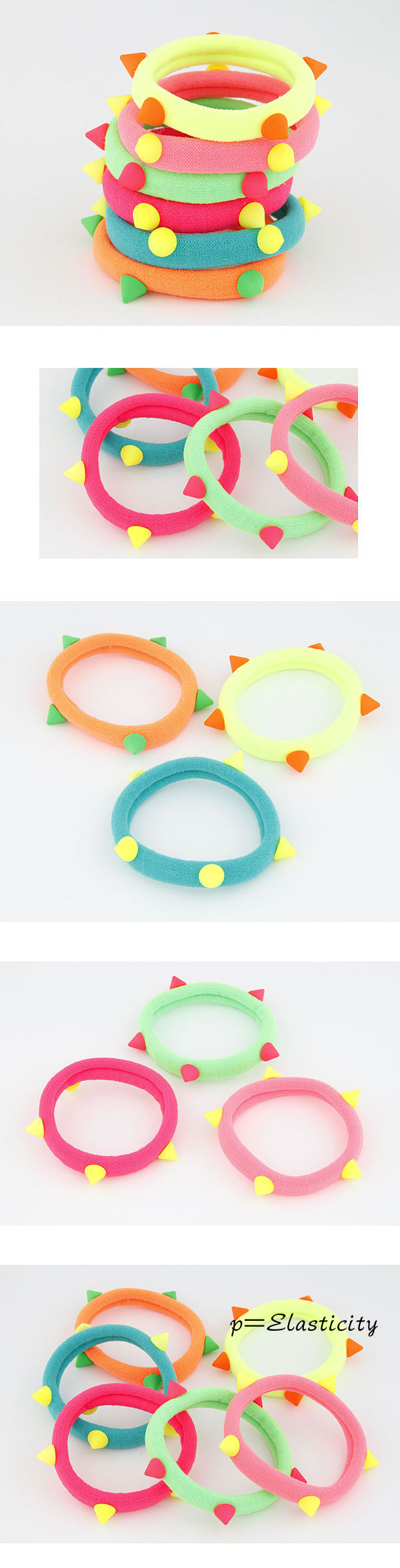 Executive Color Will Be Random Rivets Decorate Design Rubber Band Hair band hair hoop,Hair Ring