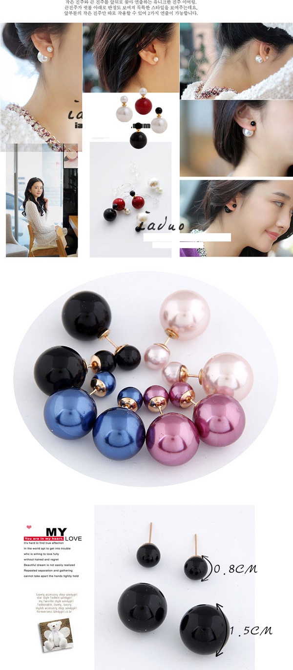 Tanzanite Purple Big Pearl Design,Drop Earrings