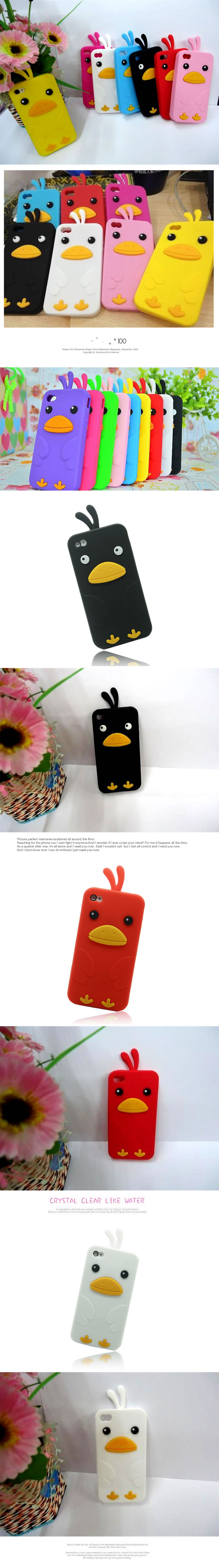 Lace Color will be random Chicken Shape Design Silicon Iphone 4 4s,Iphone 4/4s