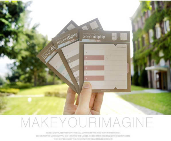 Sheer Coffee Fashion Word Memory Card Design,Scratch Pad/Sticky