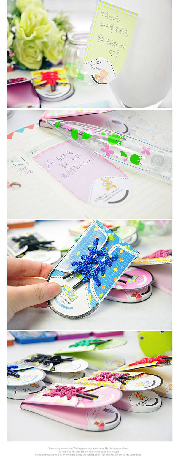 Display Color will be random Shoe Shape Design,Scratch Pad/Sticky