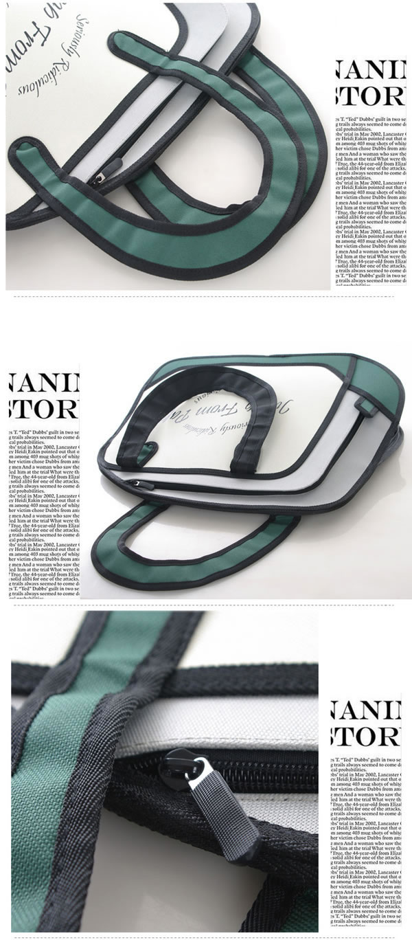 Coast Blackish Green 3D Stereoscopic Effect Design,Handbags