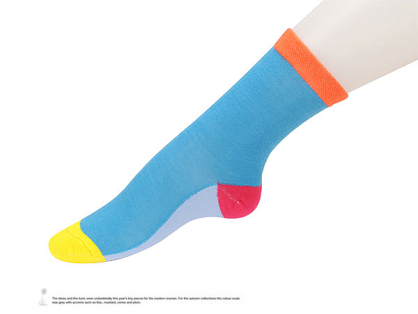 Rebel orange Blue Color Matching  Design,Fashion Socks