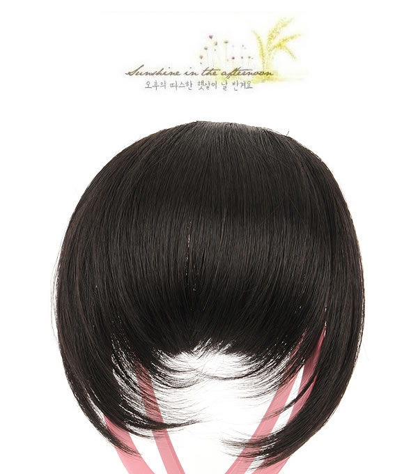 Friendship Nature Black Hairs Banged With Temples,Wigs