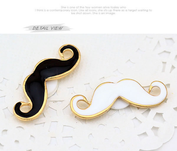 Promo Black Mustache Iphone Style,Button Sticker