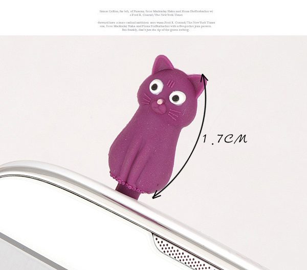 Ultra purple cat design,Anti-Dust Plug