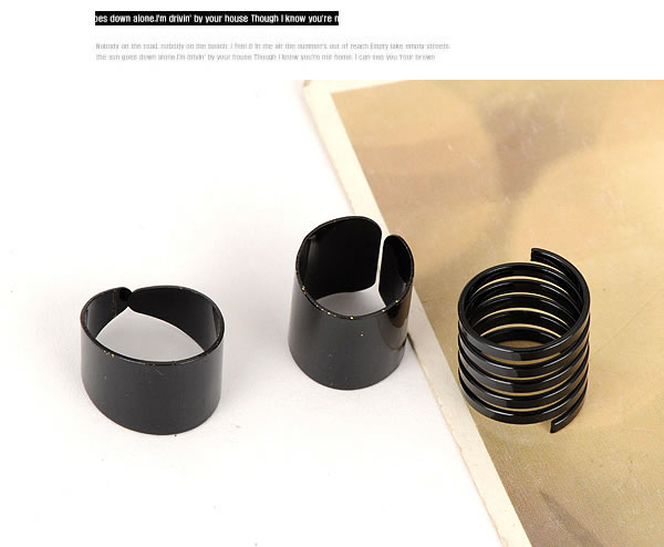 Limited Black Spiral Design (3pcs),Fashion Rings