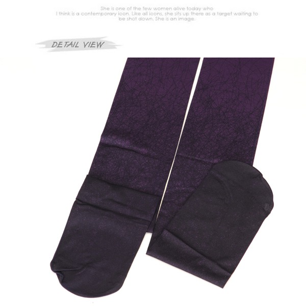 Tribal Purple Gradient Disorderly Lines Design,Fashion Stockings