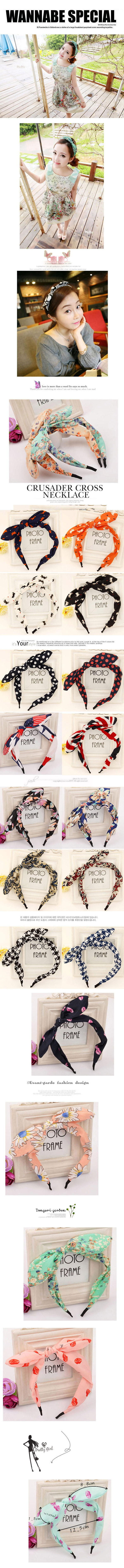 Doggie black & white & red bowknot decorated Stripe design fabric Hair band hair hoop,Head Band
