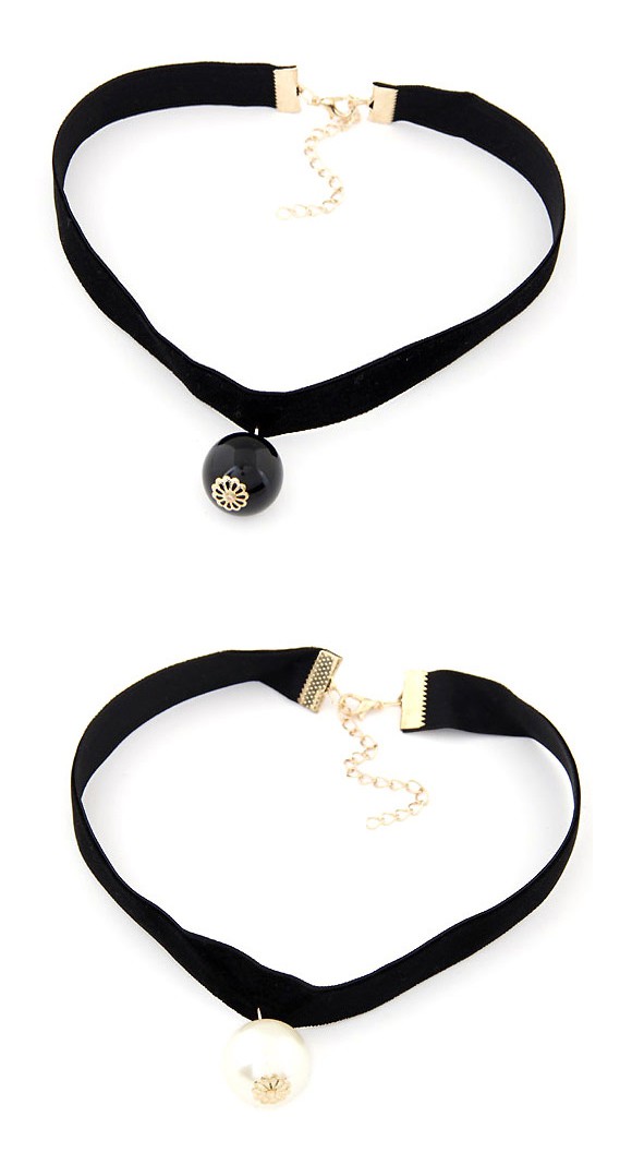 Detachable Black Pearl Decorated Simple Design,Pendants