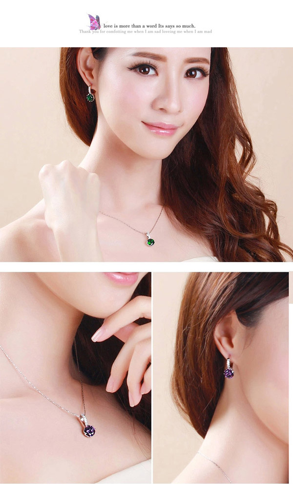 Butterfly Black Diamond Decorated Simple Design Alloy Crystal Earrings,Crystal Earrings