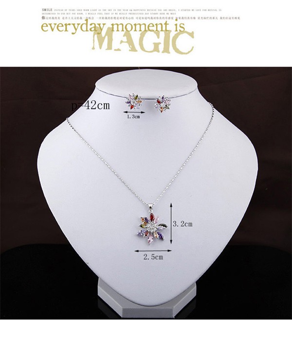 Correspond Multicolor Diamond Decorated Flower Design Zircon Fashion Bracelets ,Fashion Bracelets