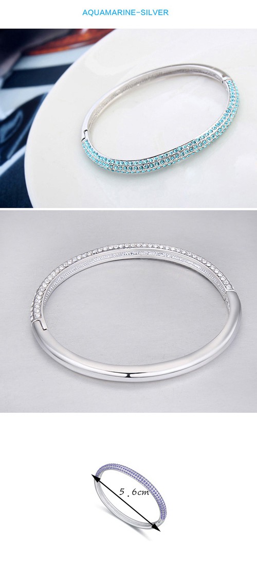 Childrens Multicolor Diamond Decorated Simple Design Alloy Crystal Bracelets,Crystal Bracelets