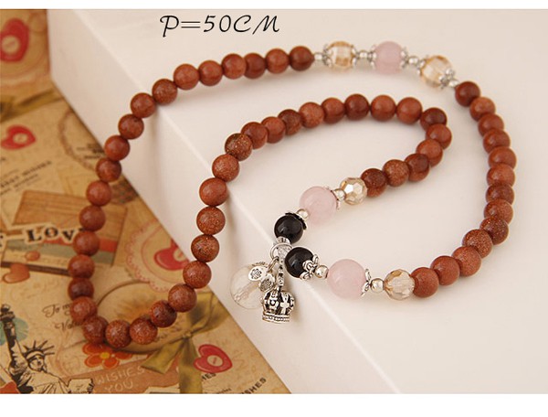 Propper Brown Beads Decorated Multilayer Design Alloy Fashion Bracelets ,Fashion Bracelets