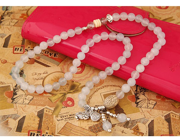 Deathly White Beads Decorated Multilayer Design Alloy Fashion Bracelets ,Fashion Bracelets