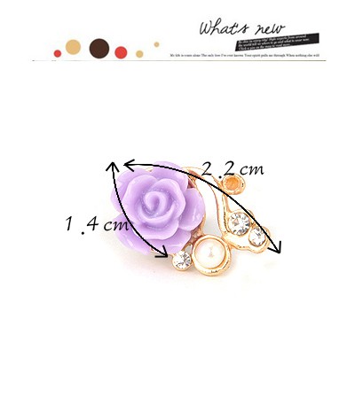 Bridesmaid violet flower decorated simple design,Anti-Dust Plug