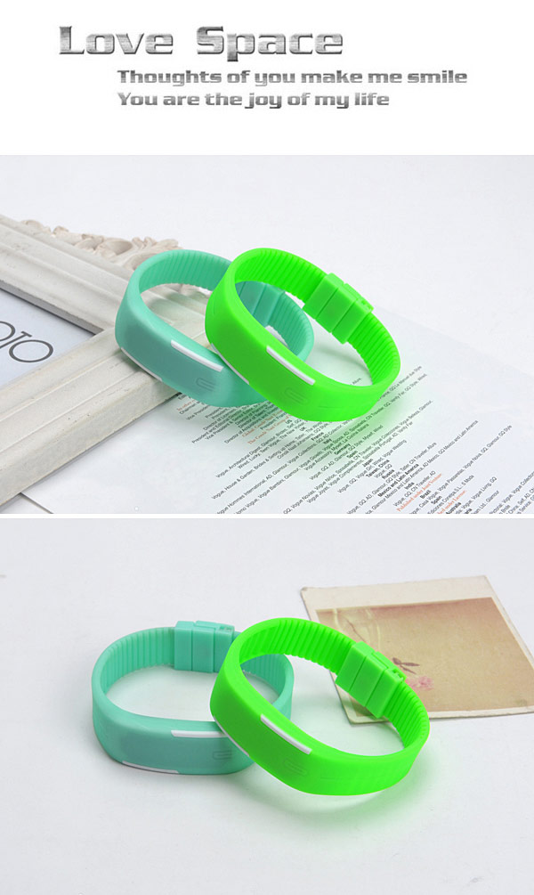 Hippie Mint Green Pure Color Simple Design Silicone Ladies Watches ,Ladies Watches