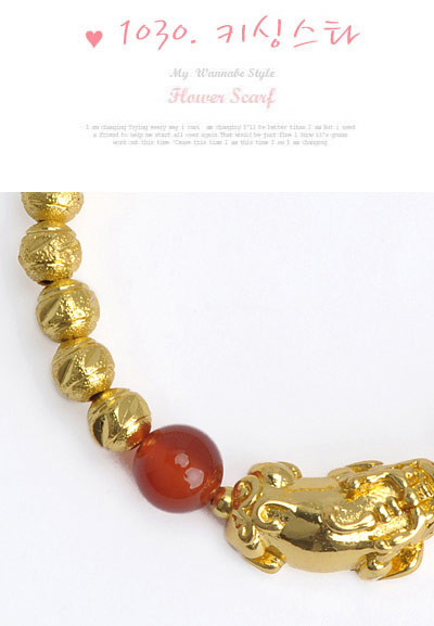 noble Red Beads Decorated Brave Troops Shape Design,Fashion Bracelets