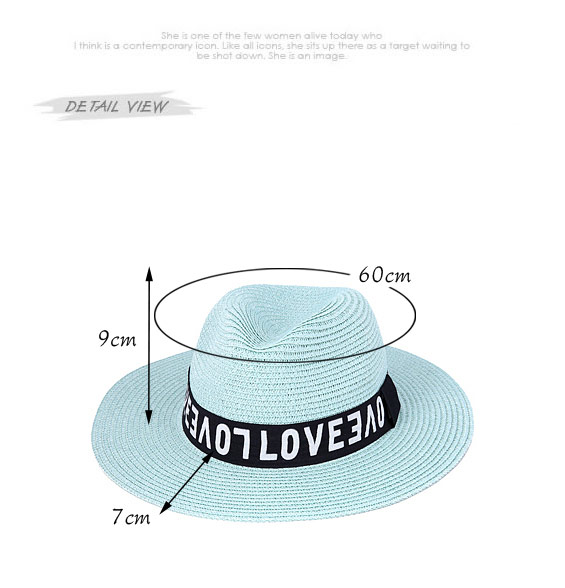 Sunshine Beige Letter Love Pattern Simple Design,Sun Hats