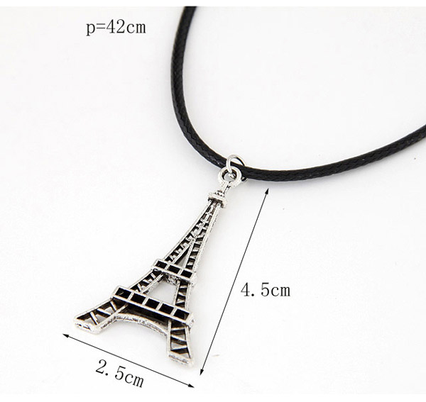 Personalized Silver Color Eiffel Tower Shape Pendant Decorated Simple Design,Pendants