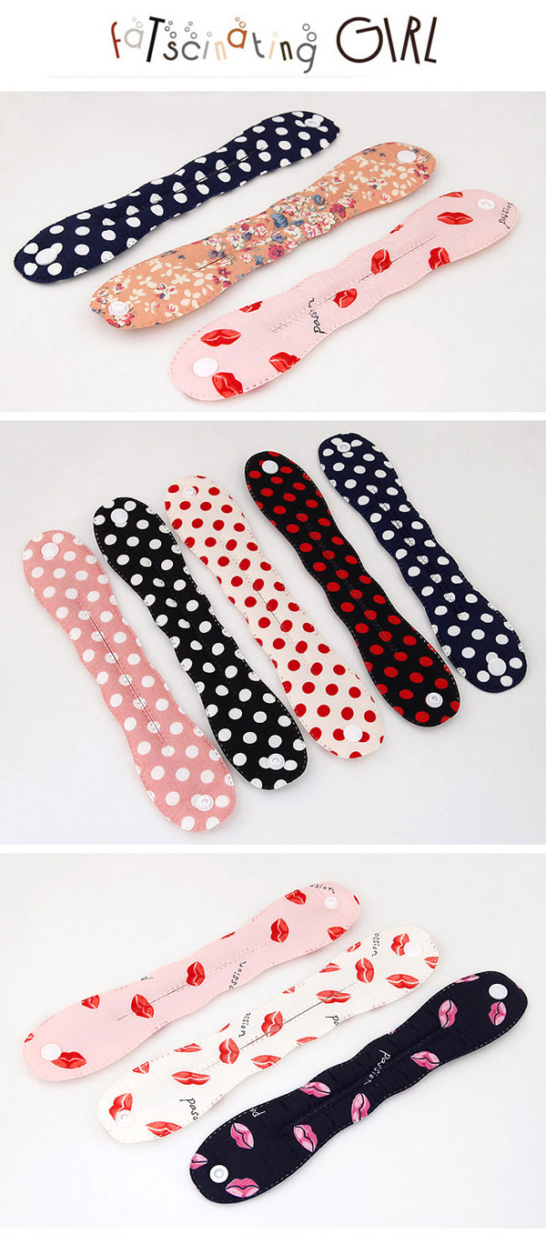Preferential Black Dot Pattern Hairdisk Design  Fabric Beauty tools,Beauty tools